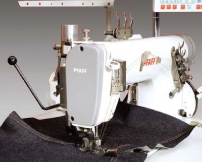 PFAFF 5489-H-814/01 Ayarlanabilir alt transportlu, puller çekişli zincir dikiş makinesi